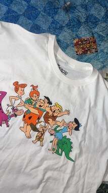 The Flintstones Graphic T-Shirt White Size XL